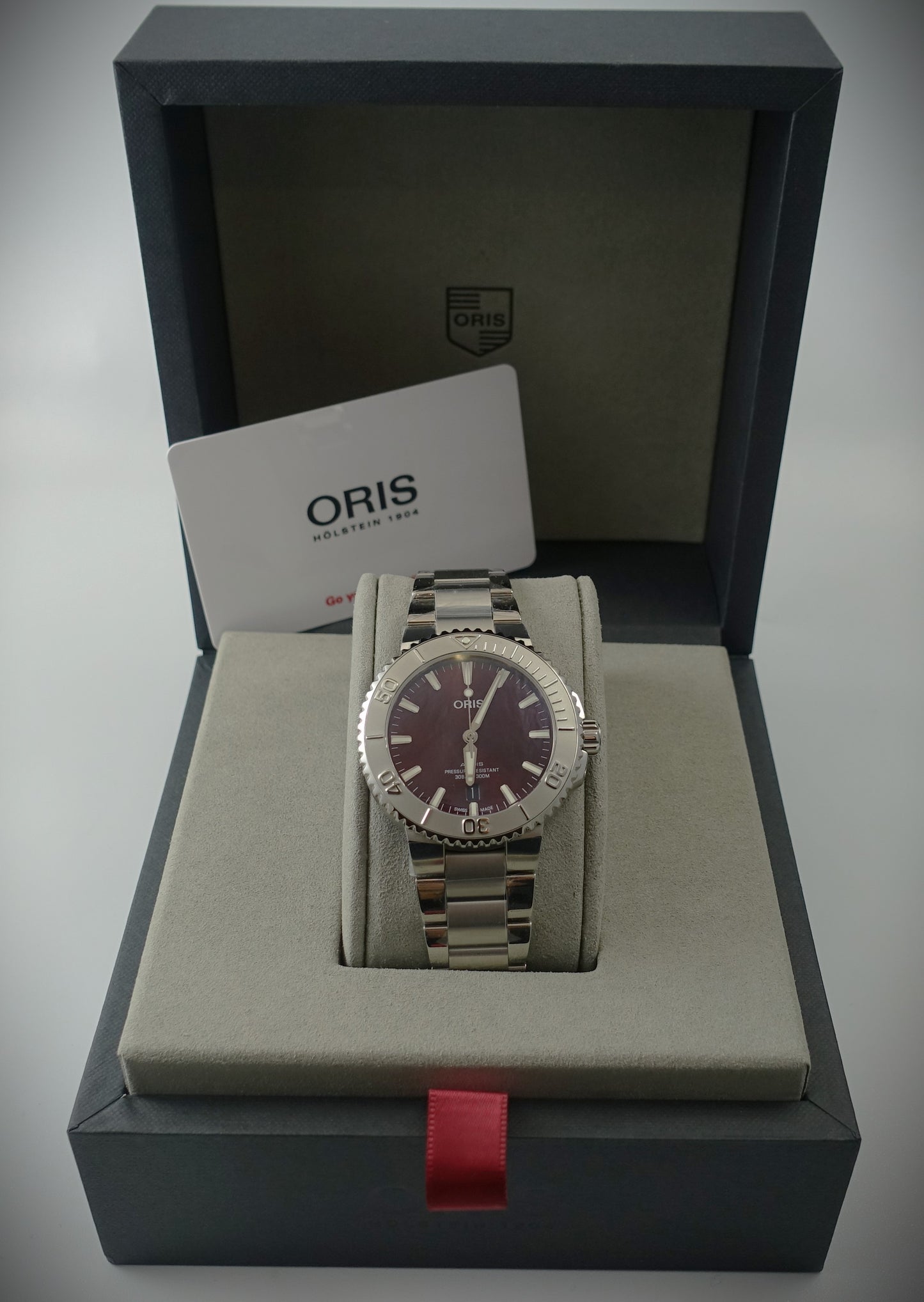 Oris Aquis Date Diver Ref. 0173377664158 Box & Papiere