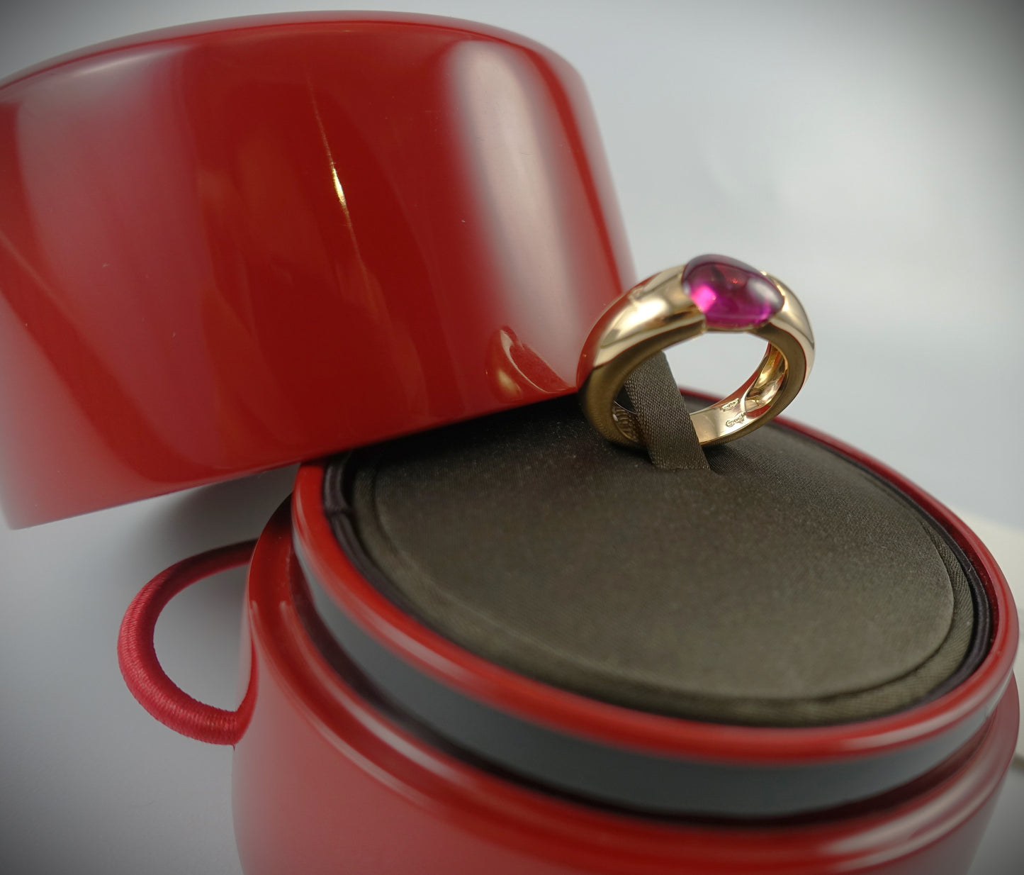 Pomellato Sassi Ring 750 Roségold Turmalin Ref.A.A306/O7/OT Box & Papiere