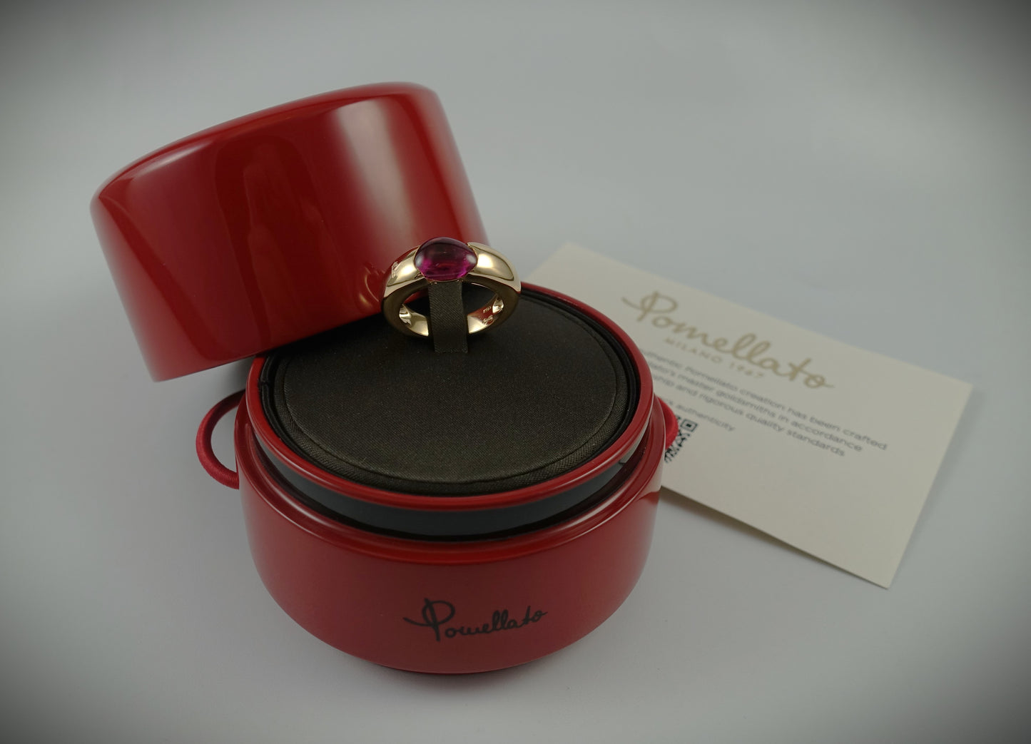 Pomellato Sassi Ring 750 Roségold Turmalin Ref.A.A306/O7/OT Box & Papiere