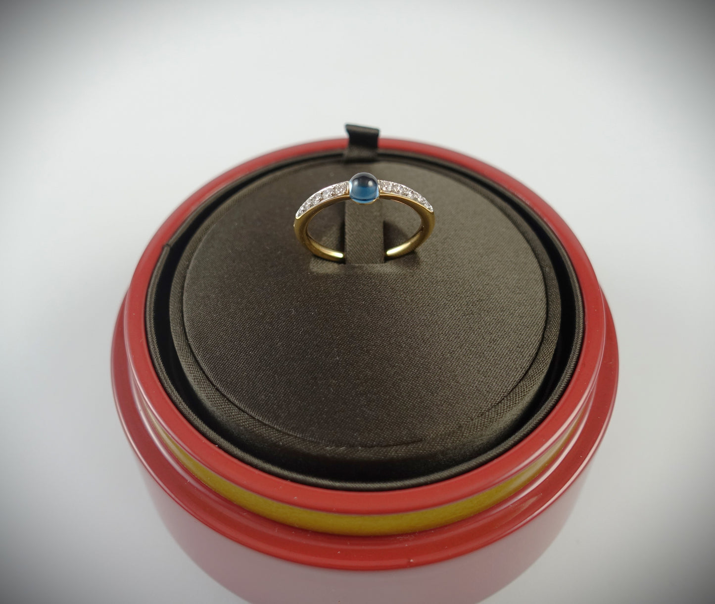 Pomellato Ring M´ama non M´ama 750 Roségold blauer Topas Ref.PAB7031O7000DB0OY