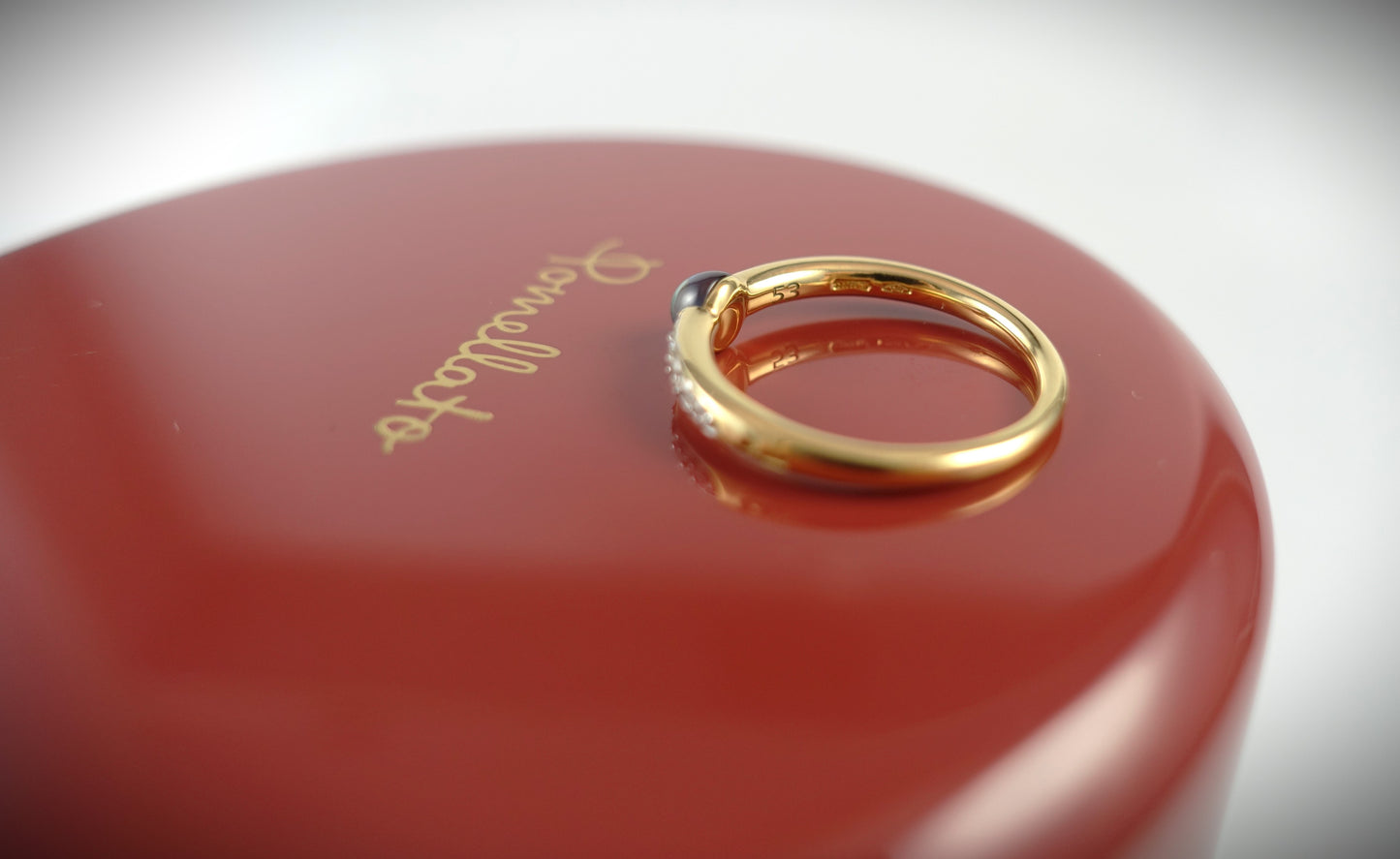 Pomellato Ring M´ama non M´ama 750 Roségold blauer Topas Ref.PAB7031O7000DB0OY