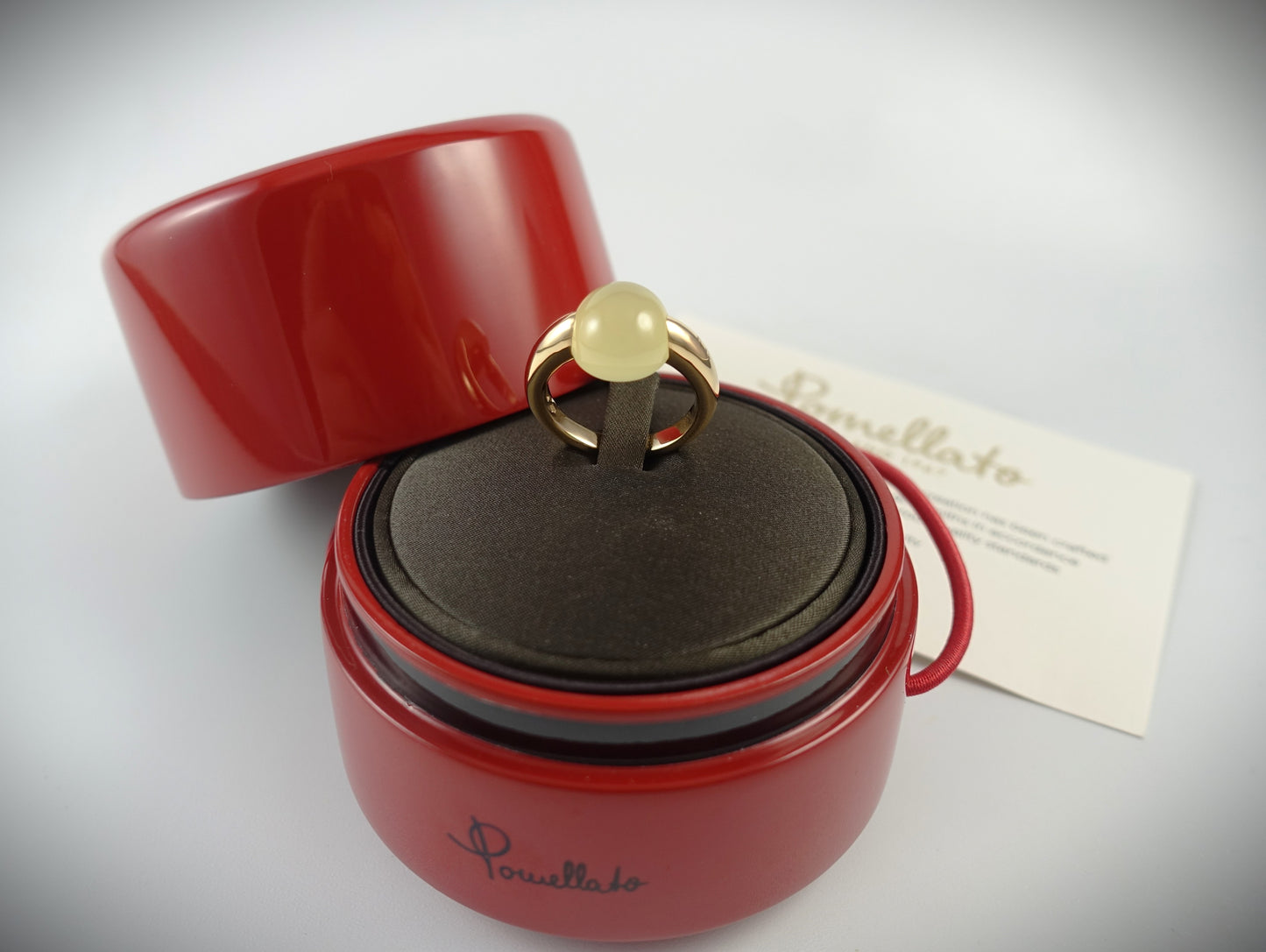 Pomellato Ring Luna 750 Roségold Lemon Quarz RG 54 Ref.A.A401/07/QL