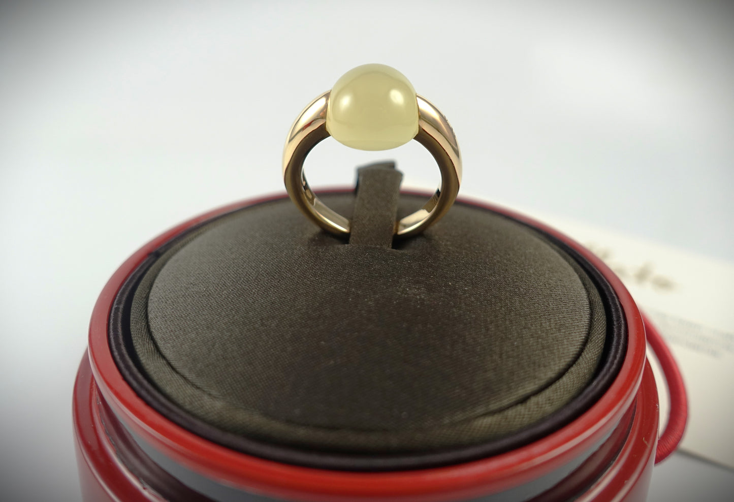 Pomellato Ring Luna 750 Roségold Lemon Quarz RG 54 Ref.A.A401/07/QL