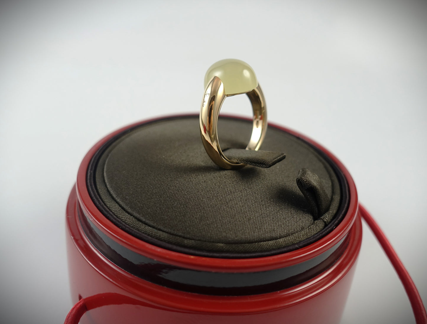 Pomellato Ring Luna 750 Roségold Lemon Quarz RG 54 Ref.A.A401/07/QL