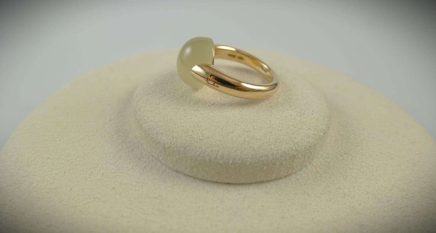 Pomellato Ring Luna 750 Roségold Lemon Quarz RG 54 Ref.A.A401/07/QL