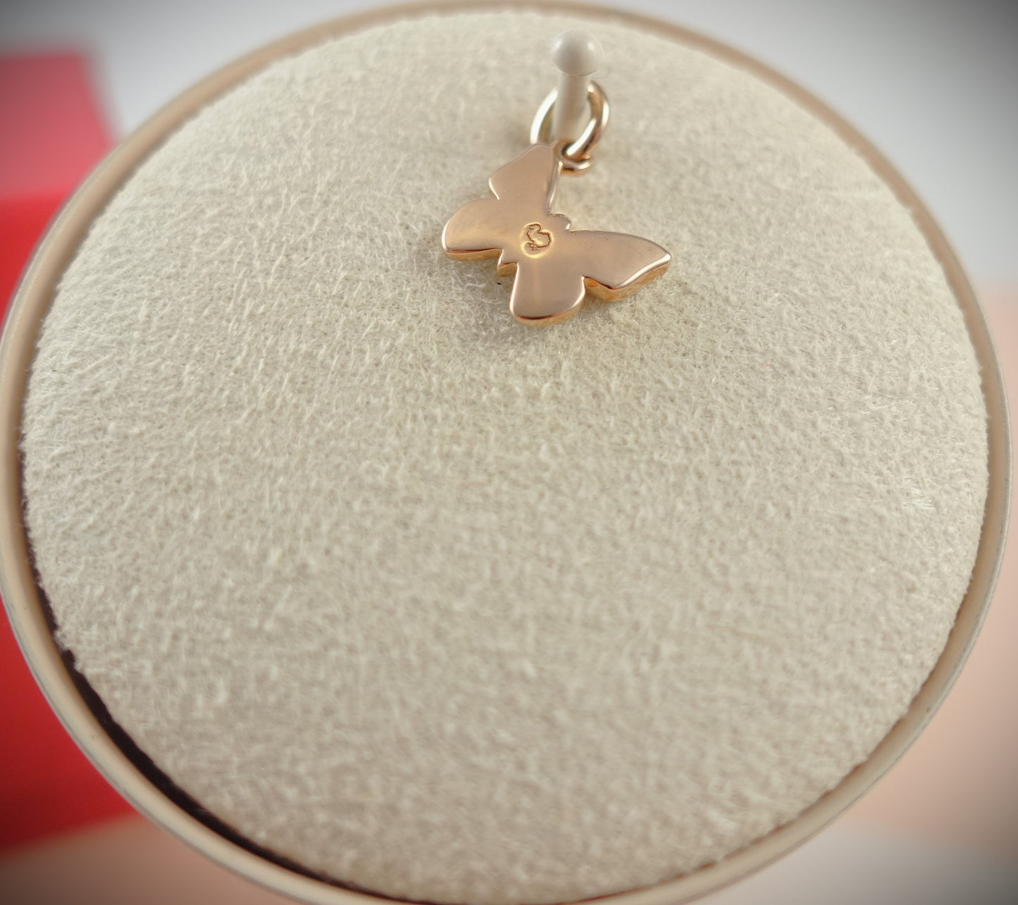 Dodo Anhänger Charm Schmetterling 375 Roségold 0,17ct Diamanten Ref. DMC2016