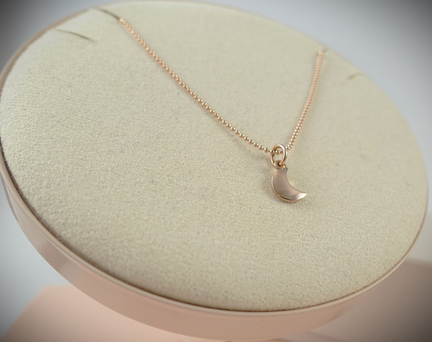 Dodo Kette "Bollicine" 375 Roségold Charm Mond 40cm Ref.DMB6005/DCB8003