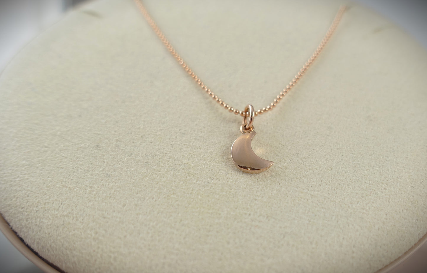 Dodo Kette "Bollicine" 375 Roségold Charm Mond 40cm Ref.DMB6005/DCB8003