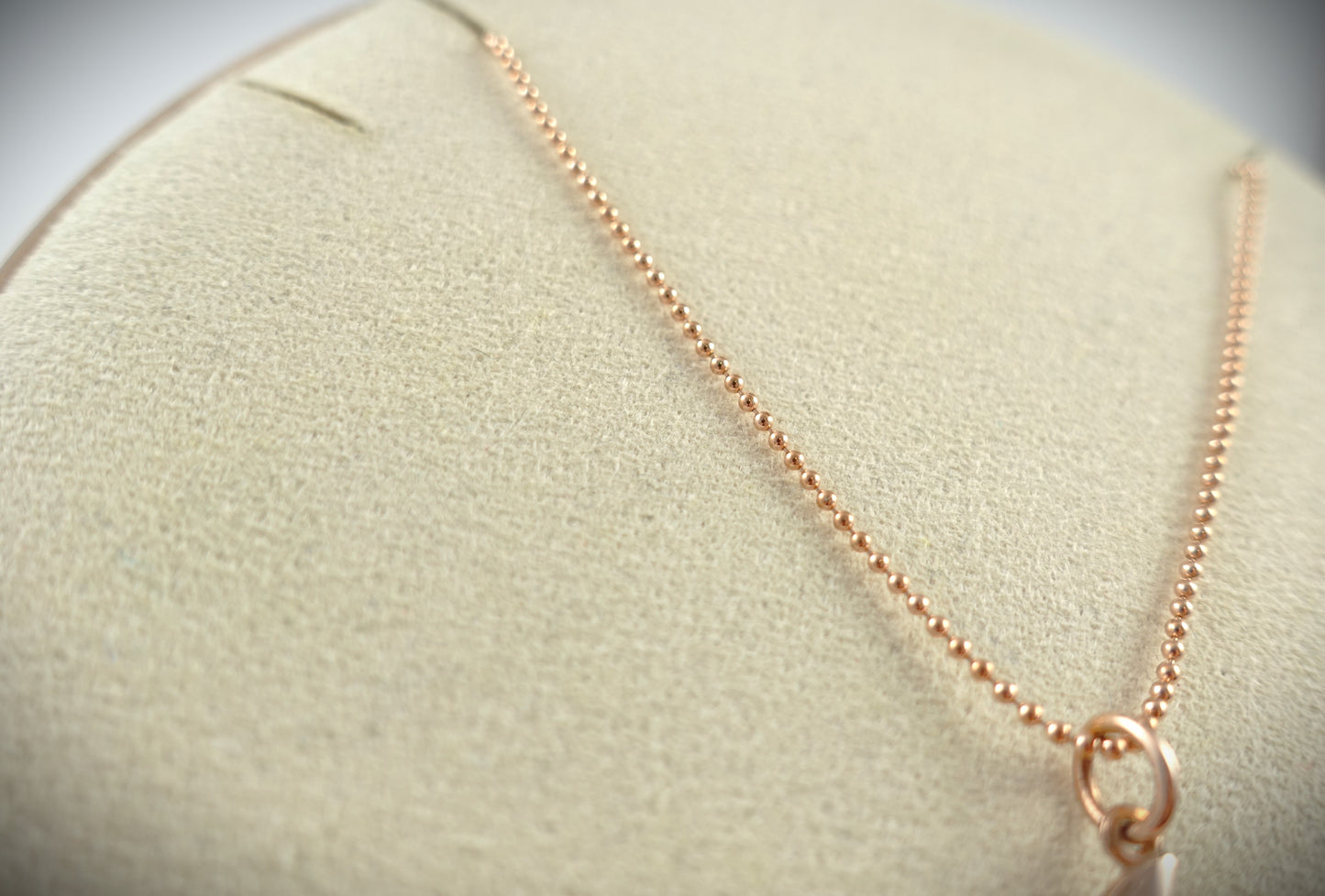 Dodo Kette "Bollicine" 375 Roségold Charm Mond 40cm Ref.DMB6005/DCB8003