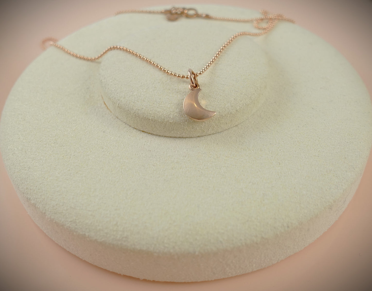 Dodo Kette "Bollicine" 375 Roségold Charm Mond 40cm Ref.DMB6005/DCB8003