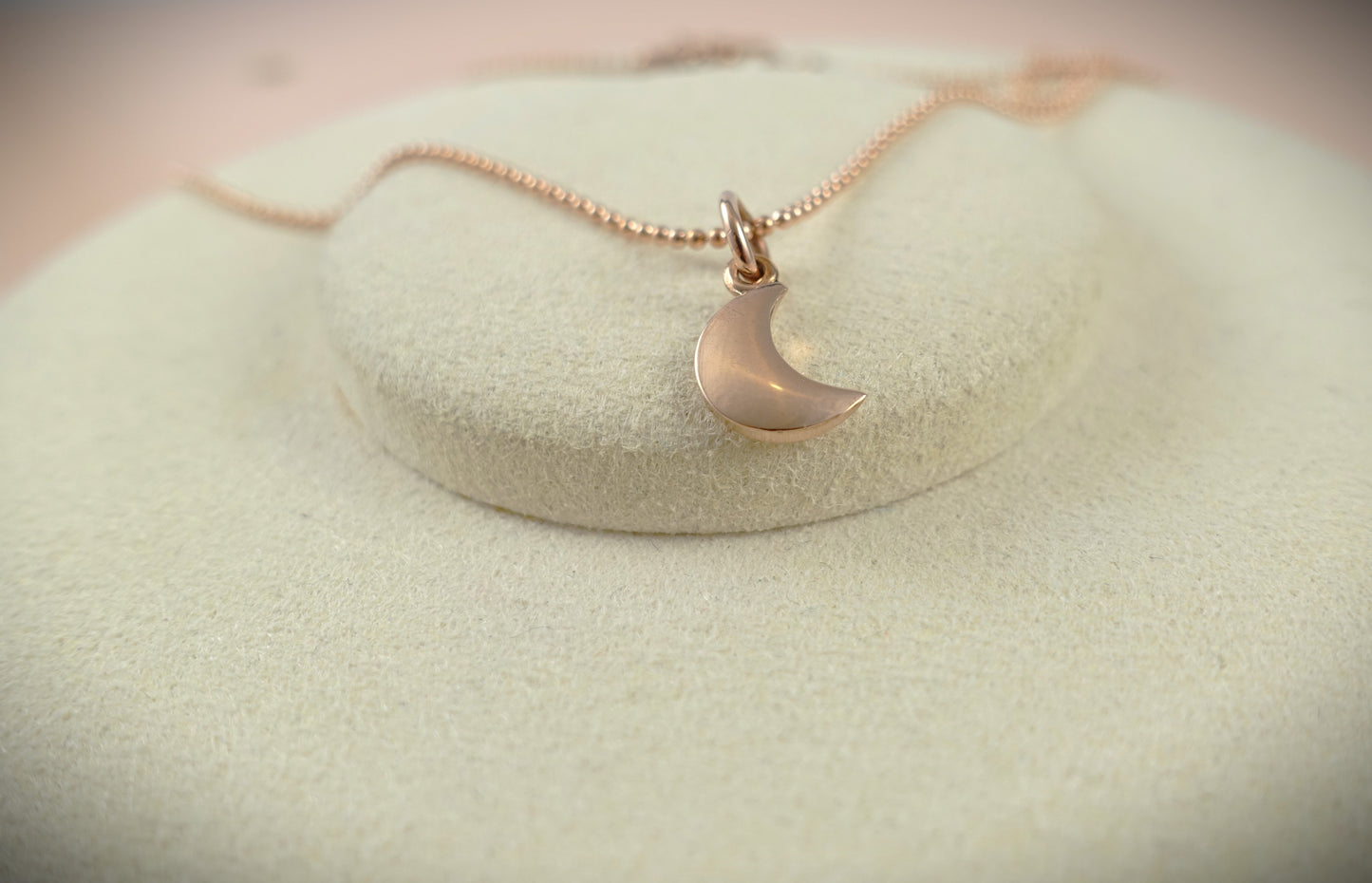 Dodo Kette "Bollicine" 375 Roségold Charm Mond 40cm Ref.DMB6005/DCB8003