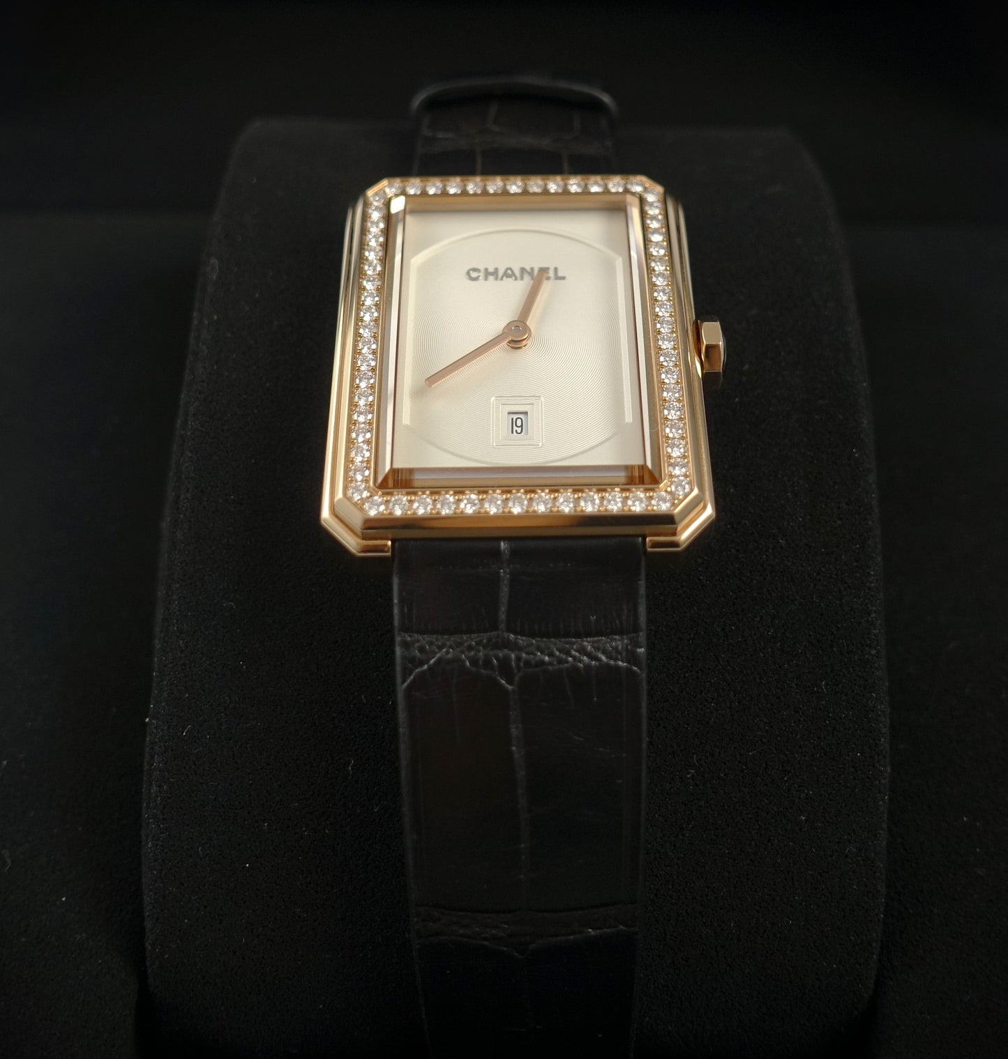 Chanel Boy-Friend Uhr 750 Roségold mit Brillanten Ref: H4469