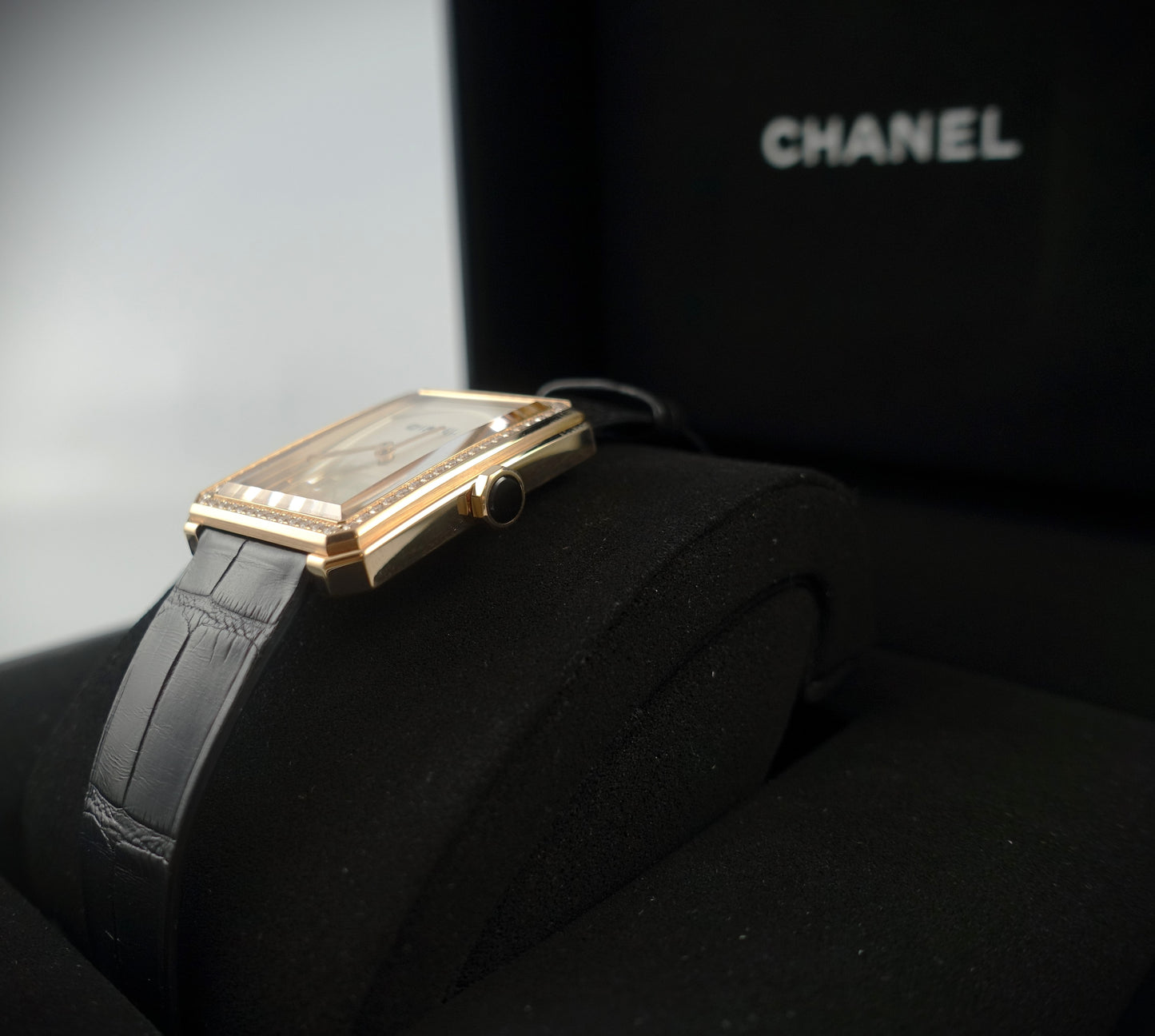 Chanel Boy-Friend Uhr 750 Roségold mit Brillanten Ref: H4469