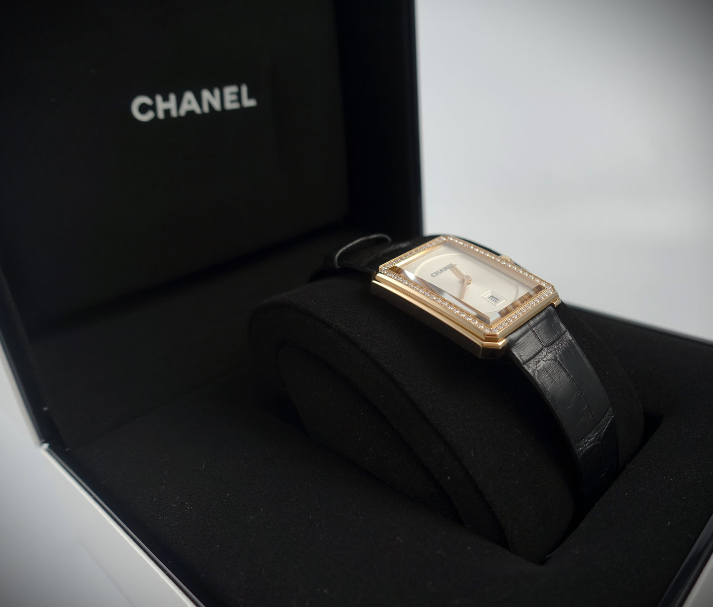 Chanel Boy-Friend Uhr 750 Roségold mit Brillanten Ref: H4469