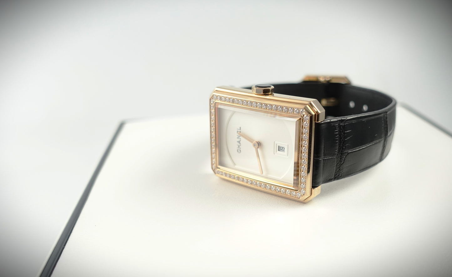 Chanel Boy-Friend Uhr 750 Roségold mit Brillanten Ref: H4469