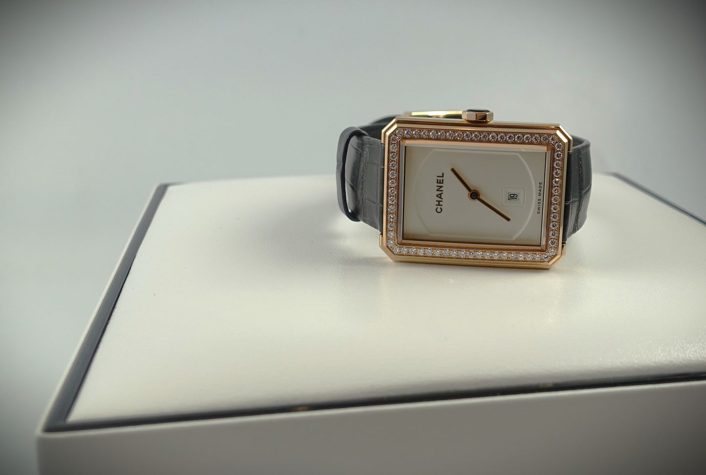 Chanel Boy-Friend Uhr 750 Roségold mit Brillanten Ref: H4469