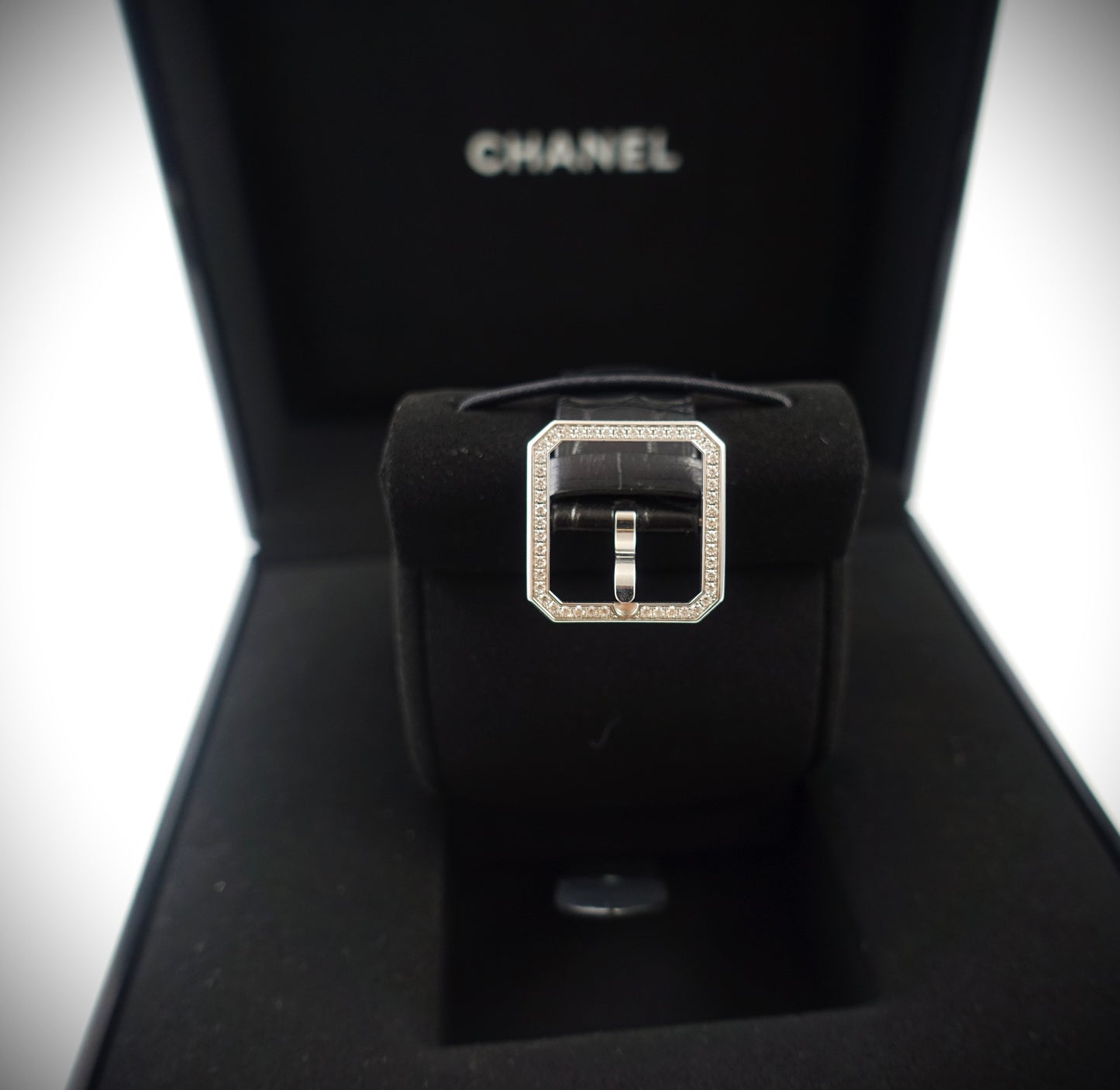 Chanel Boy-Friend Uhr 750 Weißgold mit Brillanten Ref: H4470