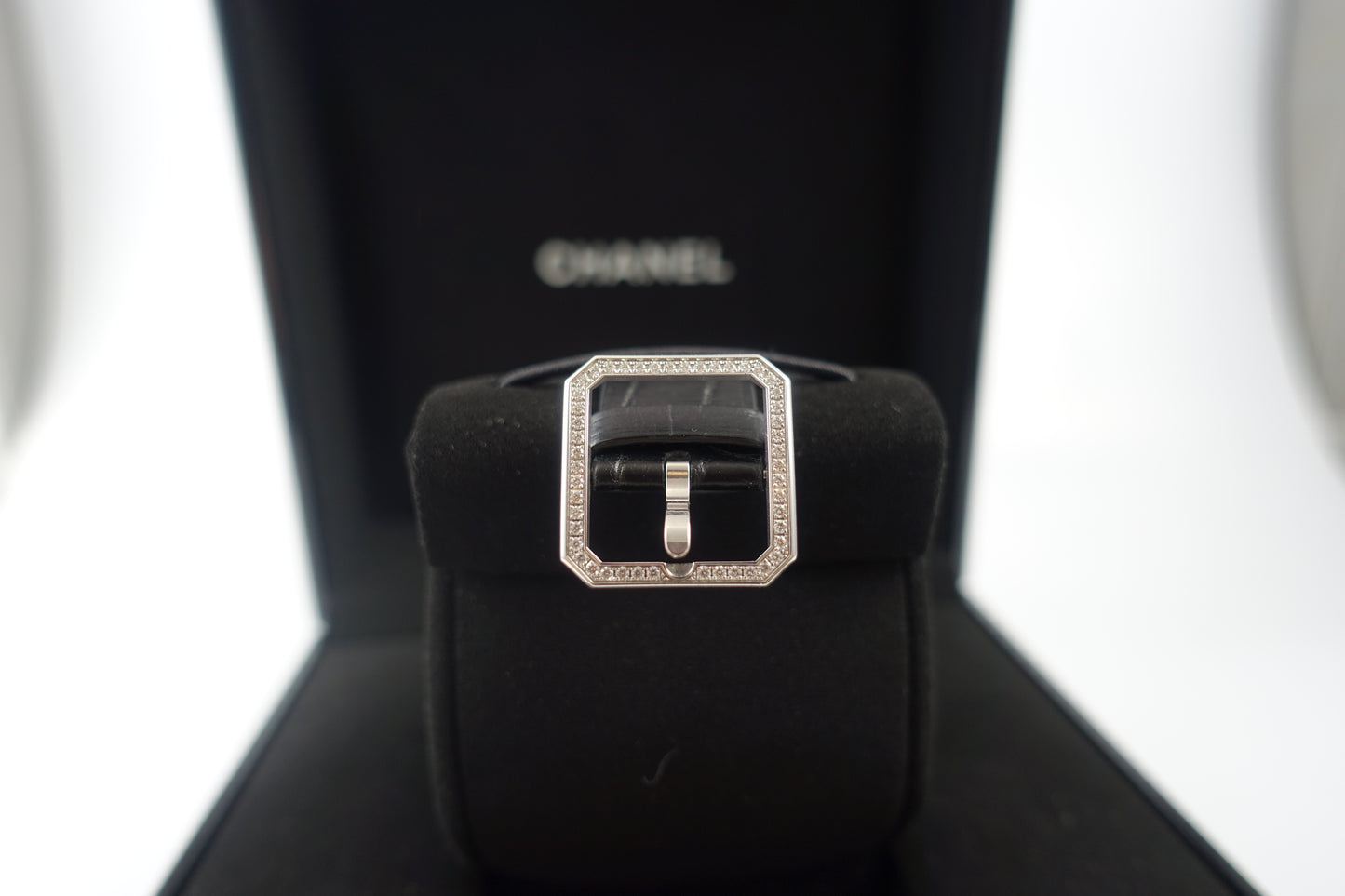 Chanel Boy-Friend Uhr 750 Weißgold mit Brillanten Ref: H4470