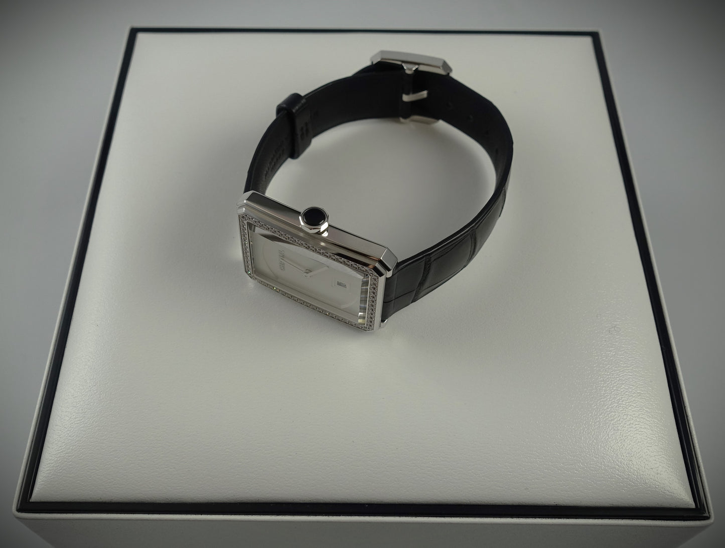 Chanel Boy-Friend Uhr 750 Weißgold mit Brillanten Ref: H4470