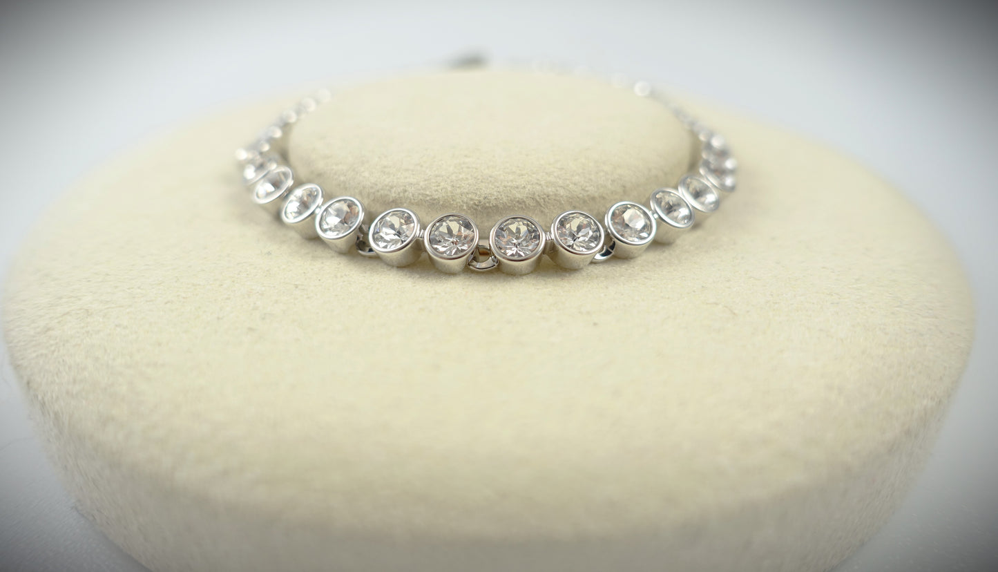 Swarovski Tennis Armband Rundschliff 17-19cm Ref. 86129