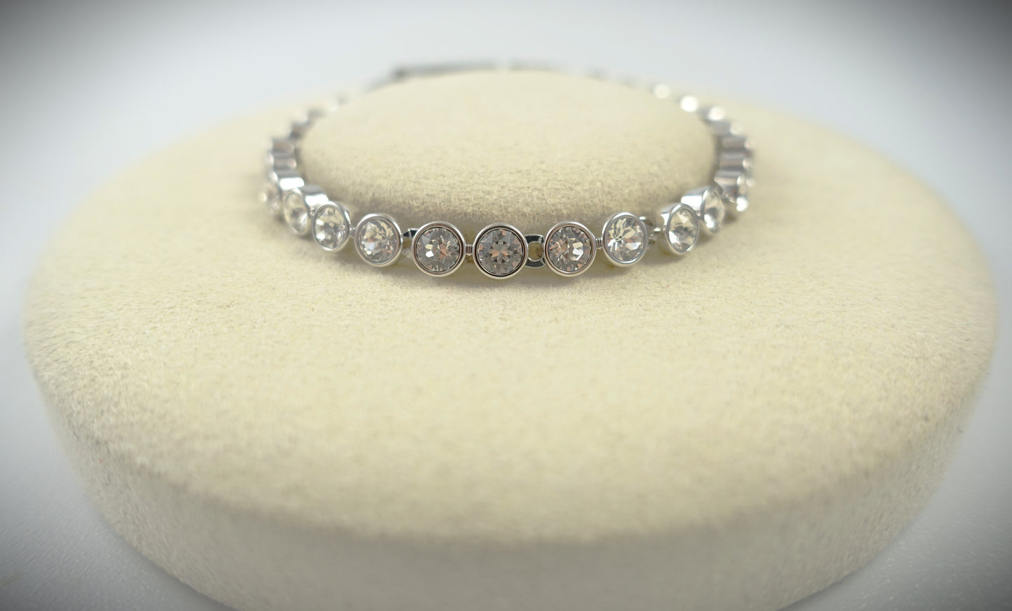 Swarovski Tennis Armband Rundschliff 17-19cm Ref. 86129