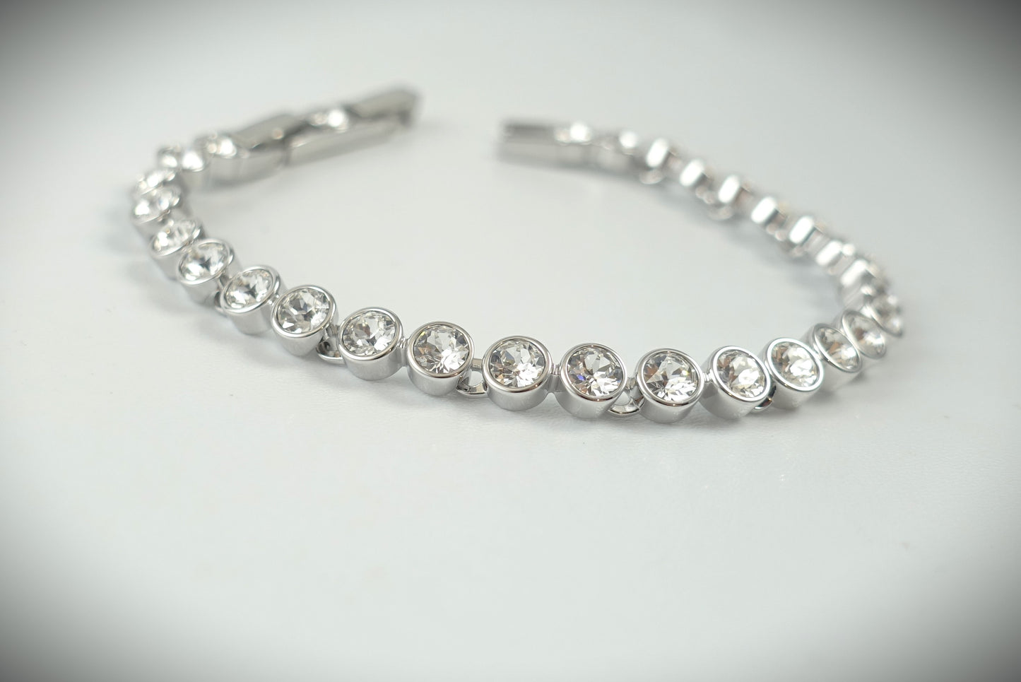 Swarovski Tennis Armband Rundschliff 17-19cm Ref. 86129
