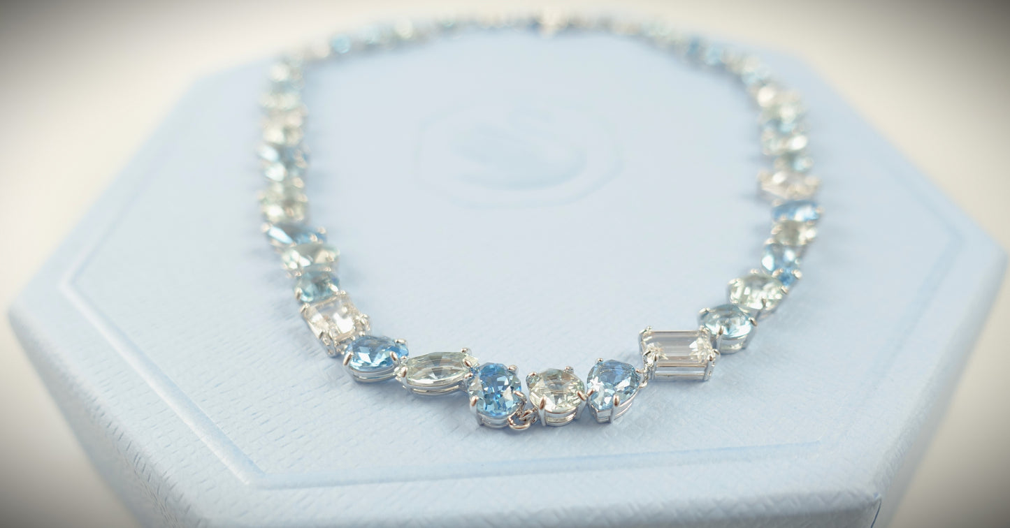 Swarovski Gema Halskette Blau Ref. 5666007