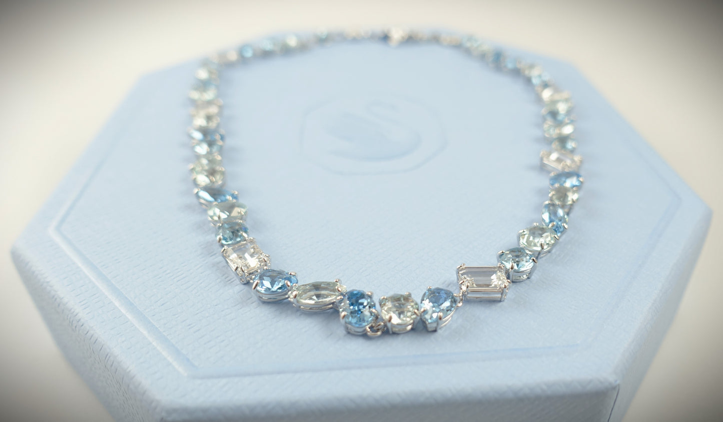 Swarovski Gema Halskette Blau Ref. 5666007