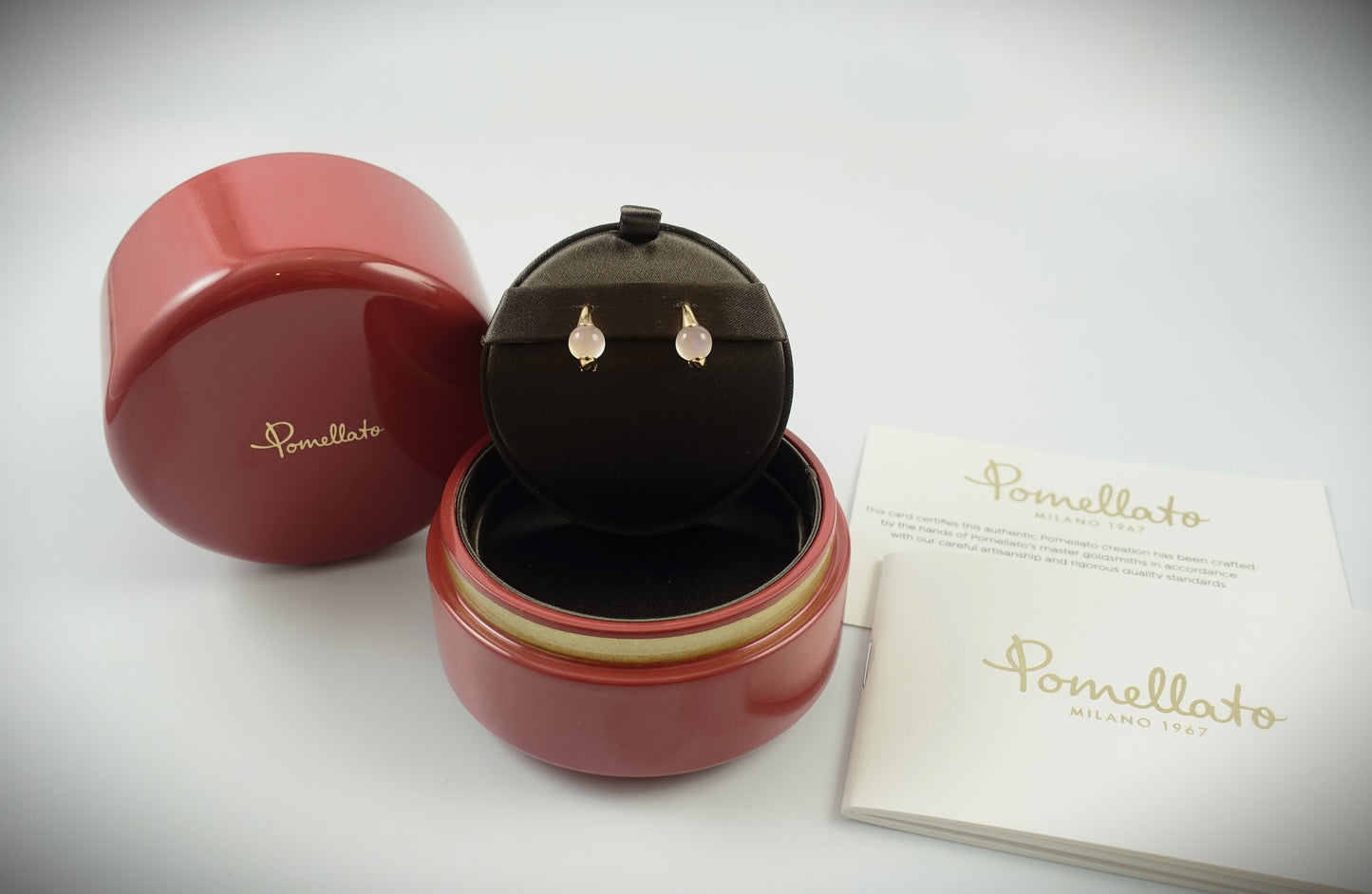 Pomellato Ohrringe M´ama non M´ama 750 Roségold Mondstein Ref.POB0040O7000000AD