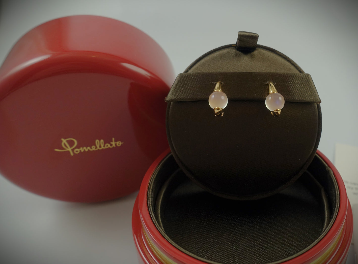 Pomellato Ohrringe M´ama non M´ama 750 Roségold Mondstein Ref.POB0040O7000000AD