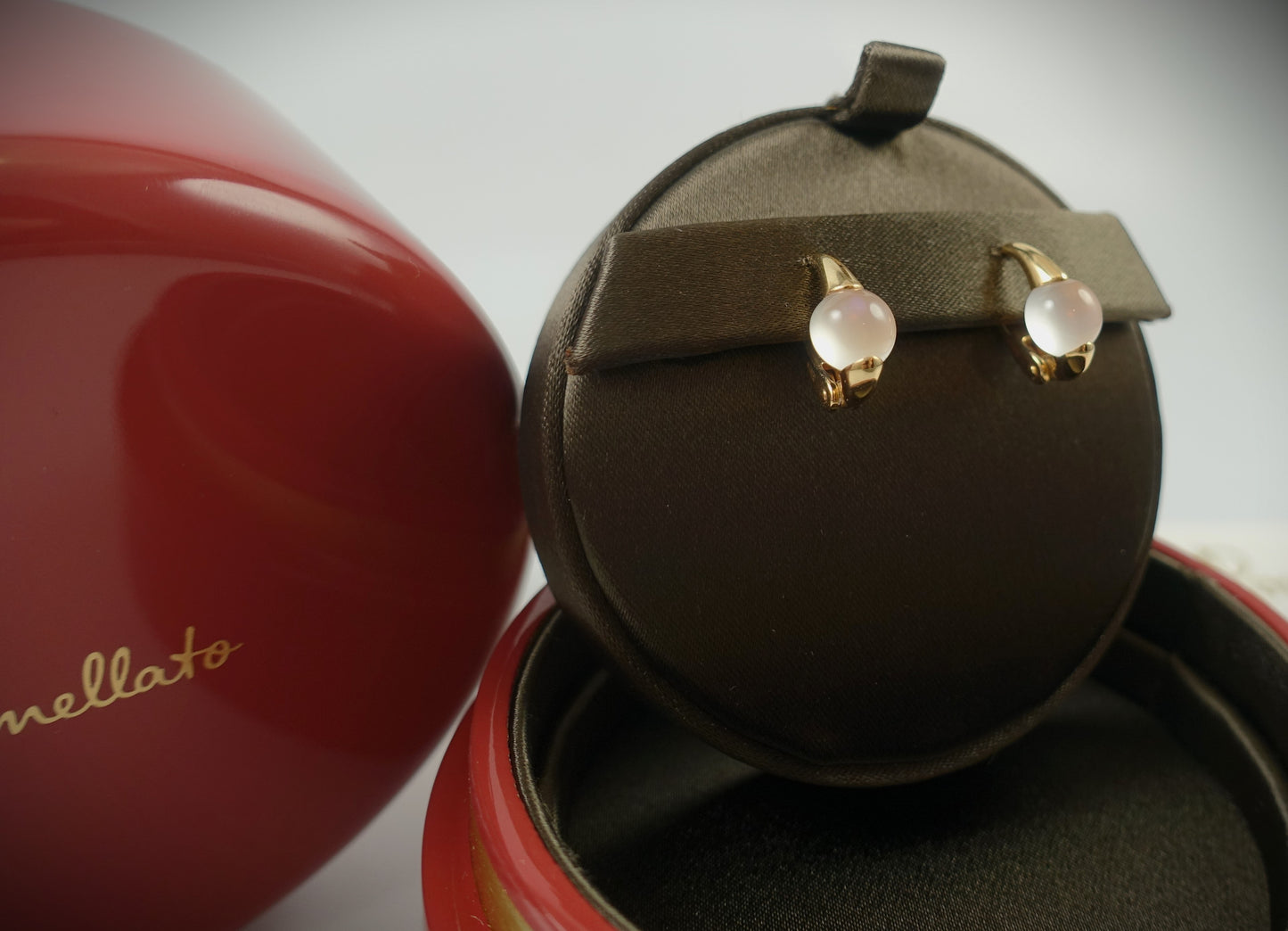 Pomellato Ohrringe M´ama non M´ama 750 Roségold Mondstein Ref.POB0040O7000000AD