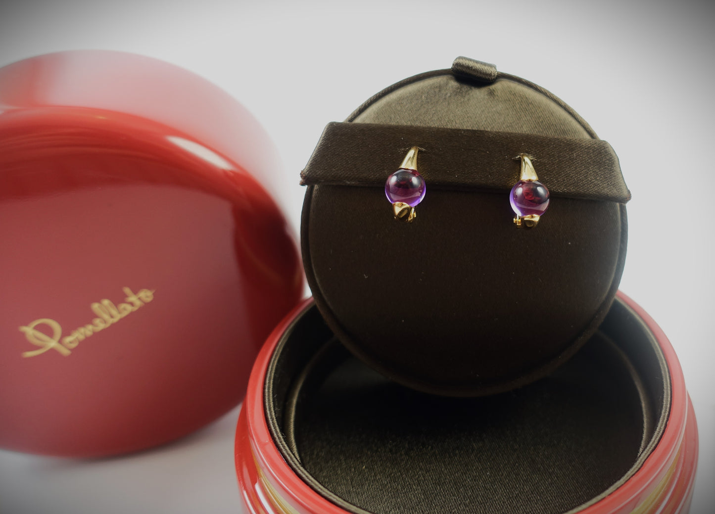 Pomellato Ohrringe M´ama non M´ama 750 Roségold Amethyst Ref.POB0040O7000000OI