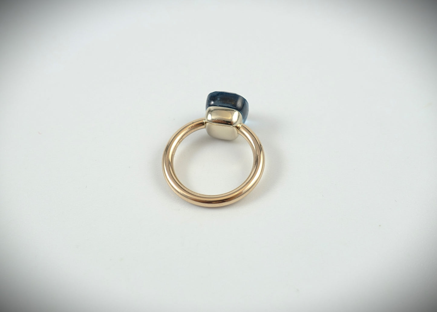 Pomellato Nudo Classic blauer Topas 750 Roségold RG 56 Ref. A.A110/06/TL-56