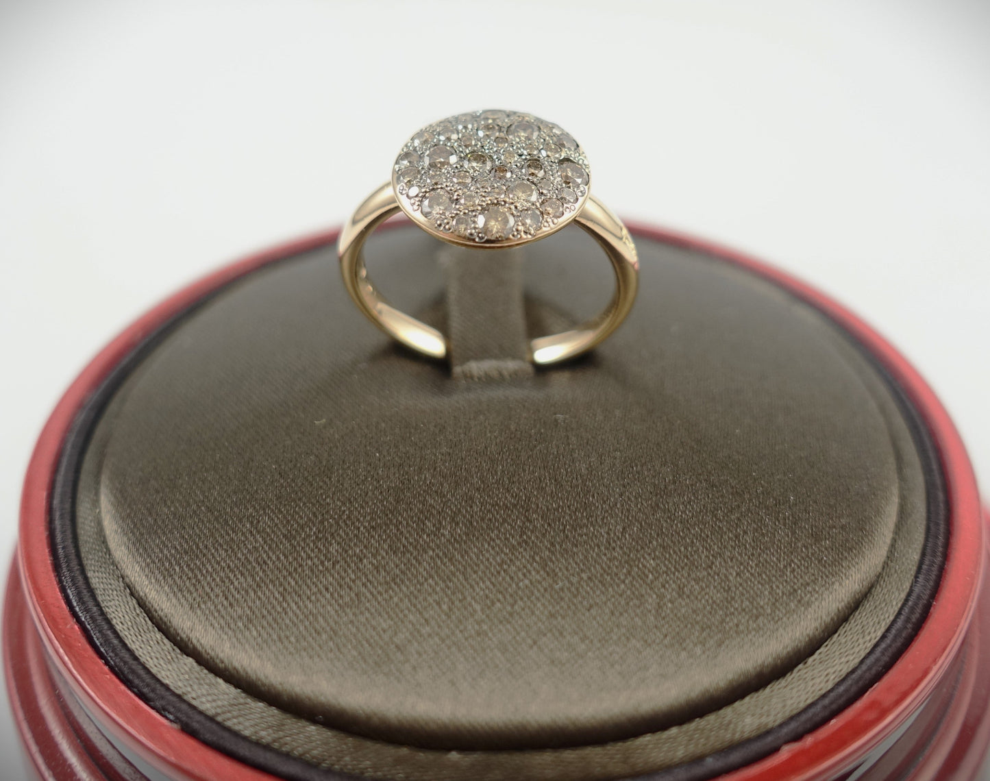 Pomellato Sabbia Ring 750 Roségold braune Diamanten 0,68ct Ref. AB204/07/BR-58