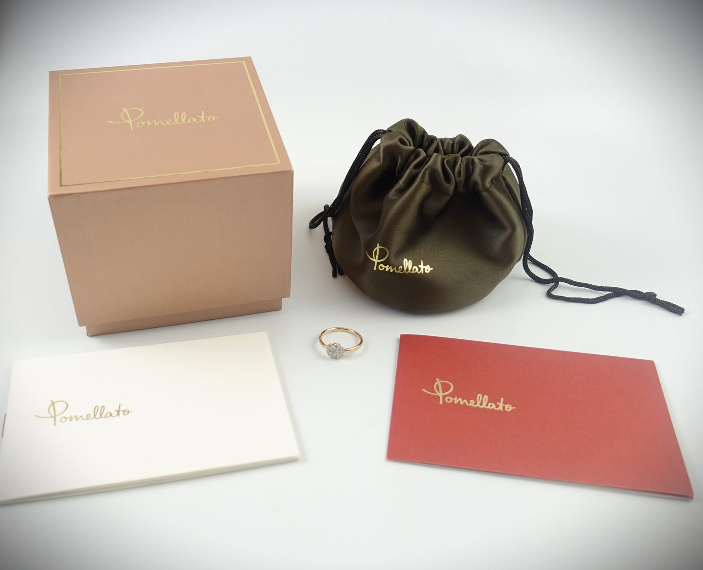 Pomellato Sabbia Ring 750 Roségold Diamanten 0,24ct Ref. PAB4070_O7000_DB000