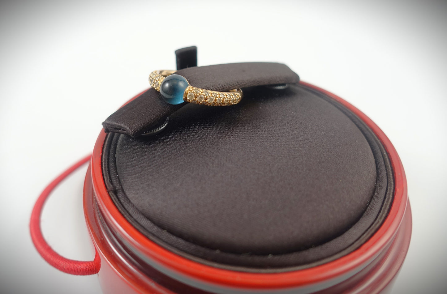 Pomellato Ring M´ama non M´ama 750 Roségold London Blautopas RG 57 Ref.A.B213TBRO7OY