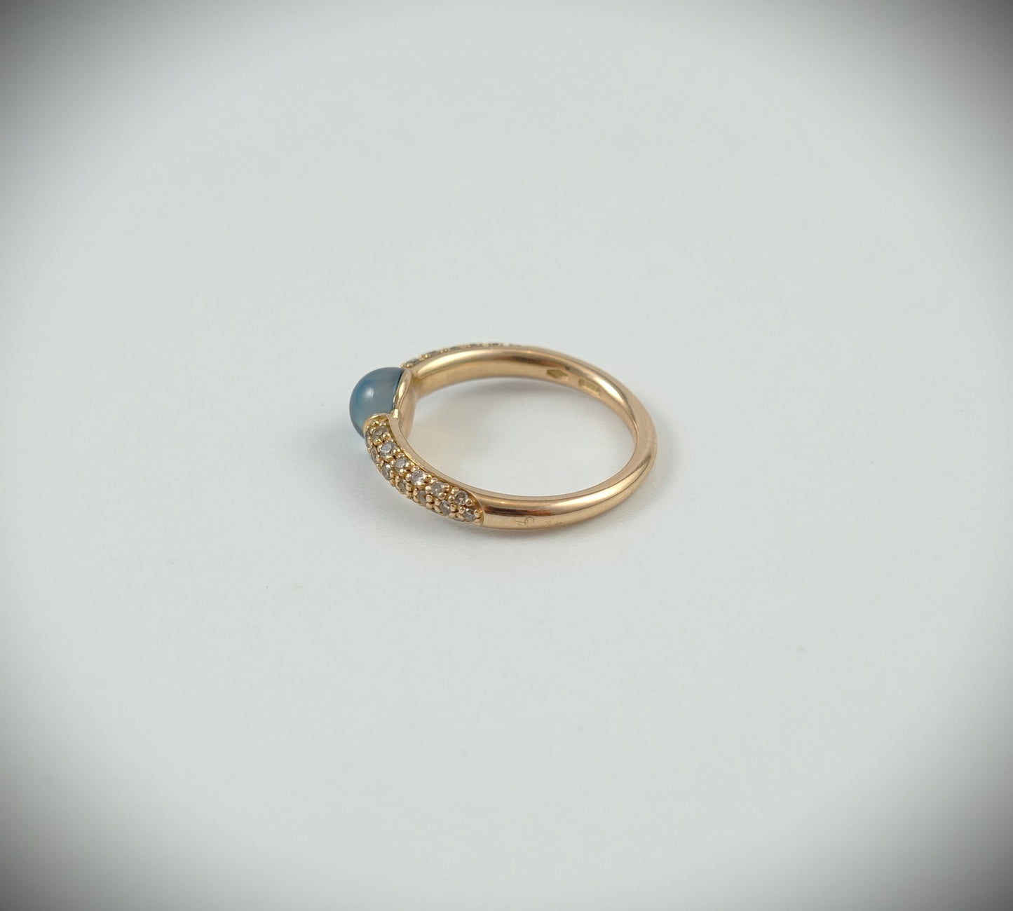 Pomellato Ring M´ama non M´ama 750 Roségold London Blautopas RG 57 Ref.A.B213TBRO7OY