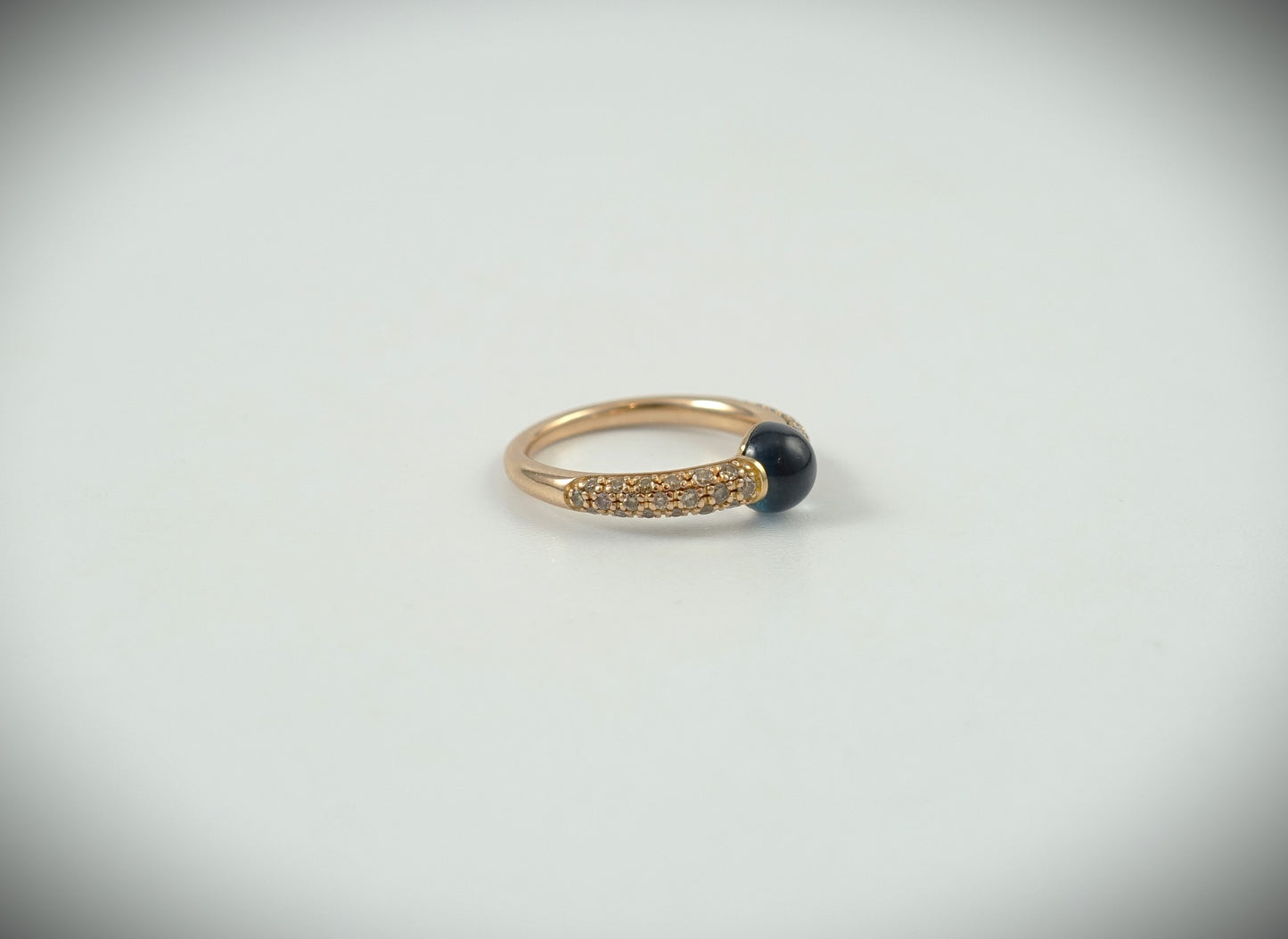 Pomellato Ring M´ama non M´ama 750 Roségold London Blautopas RG 57 Ref.A.B213TBRO7OY