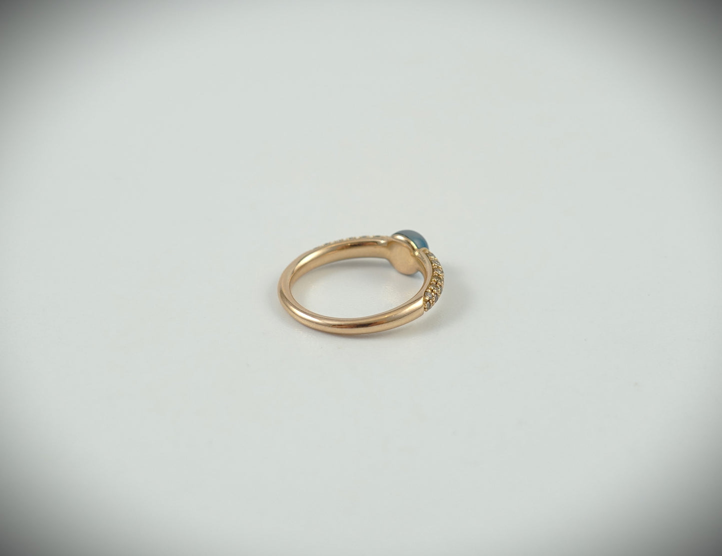 Pomellato Ring M´ama non M´ama 750 Roségold London Blautopas RG 57 Ref.A.B213TBRO7OY