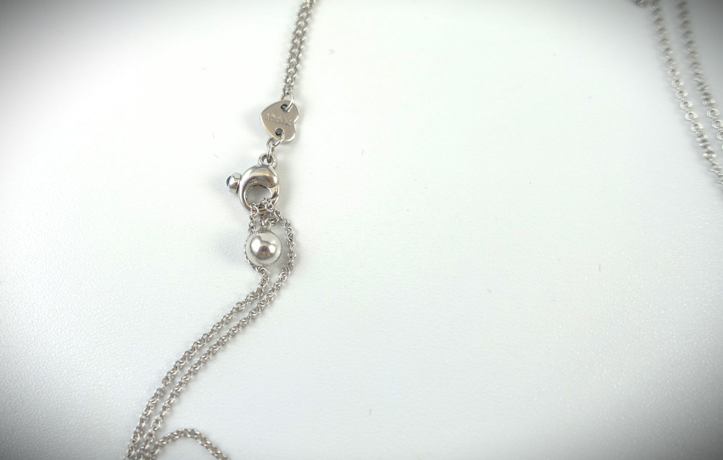 Pasquale Bruni Collier aus 18 Karat Weißgold mit Brillantbesatz 29g 80cm