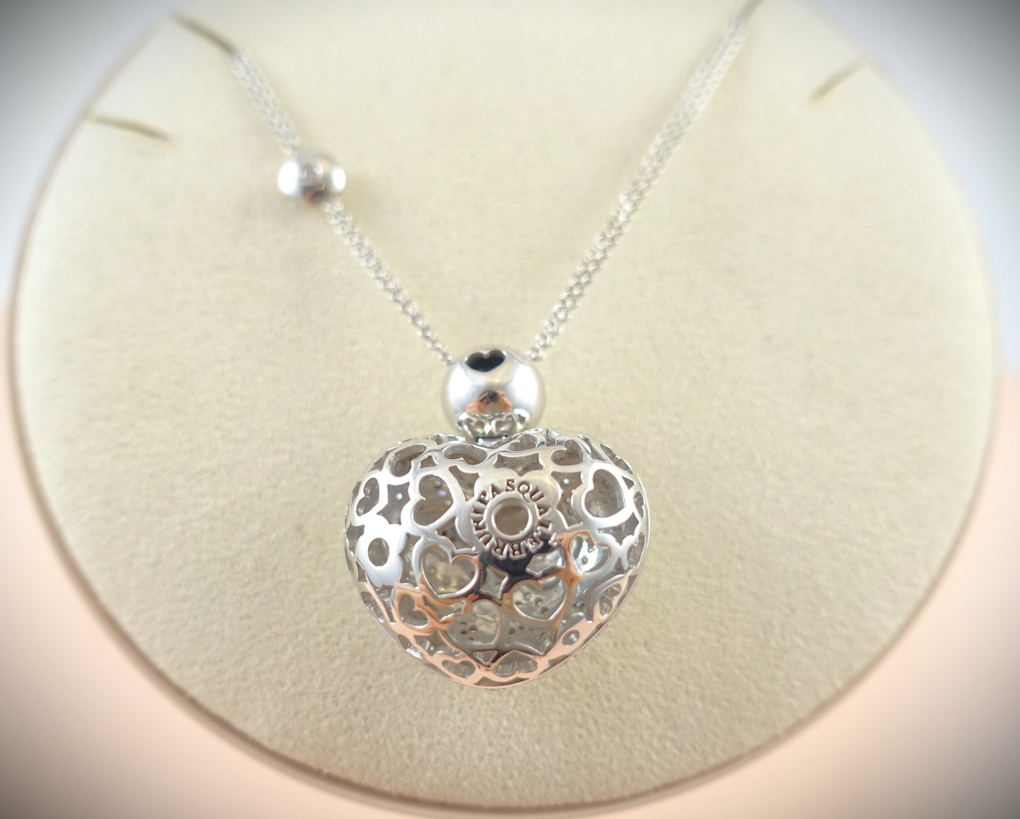 Pasquale Bruni Collier aus 18 Karat Weißgold mit Brillantbesatz 29g 80cm