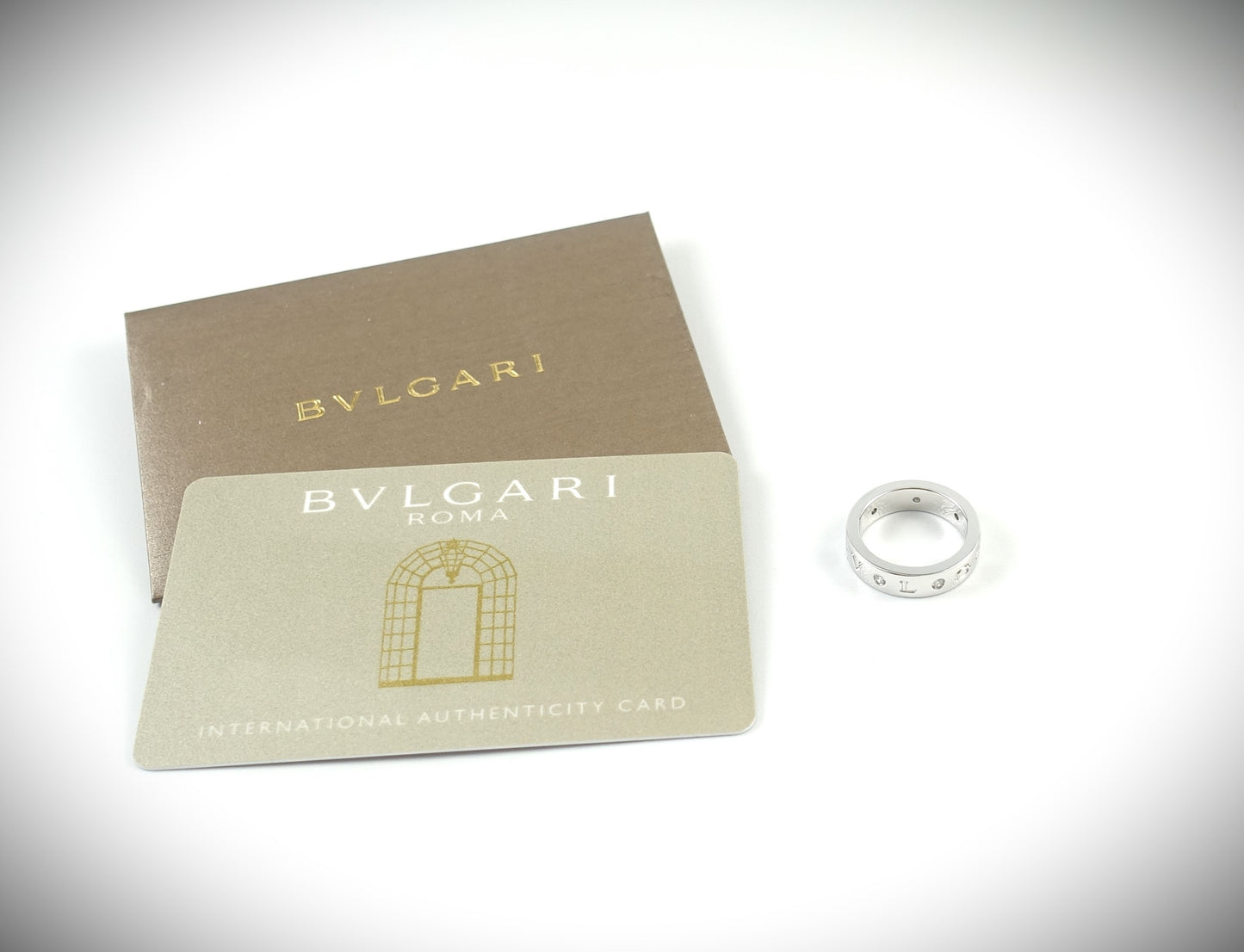 Bulgari Ring Weißgold mit Brillanten REF 354001 mit Zertifikat