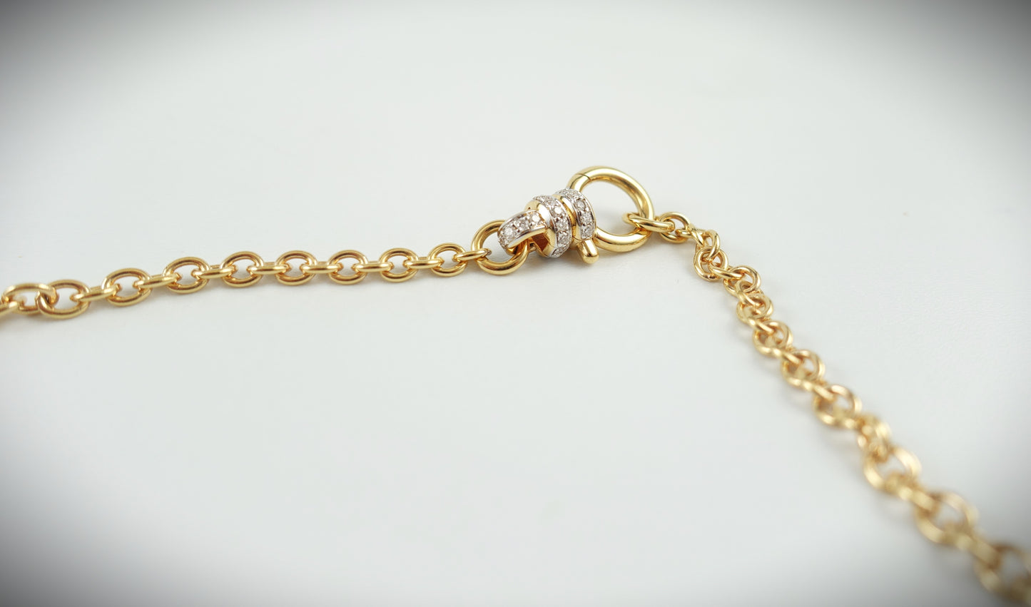 Pomellato Nudo Rivière Collier 750 Roségold Topas Brillanten PCC2041-O7WHR-B0YTL