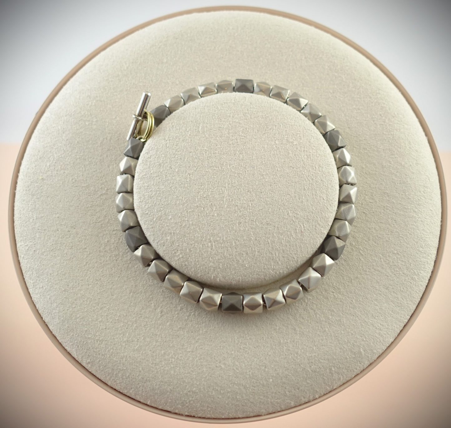 Dodo Armband "Essentials" 925 Silber Stud Titan/Silber 17cm Ref. DB94013/DUB7009