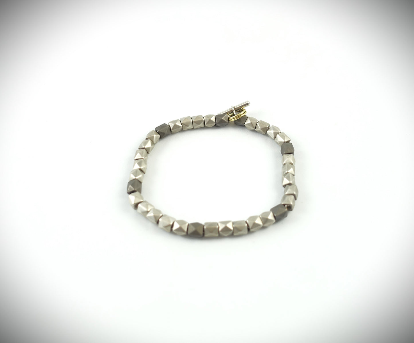 Dodo Armband "Essentials" 925 Silber Stud Titan/Silber 17cm Ref. DB94013/DUB7009
