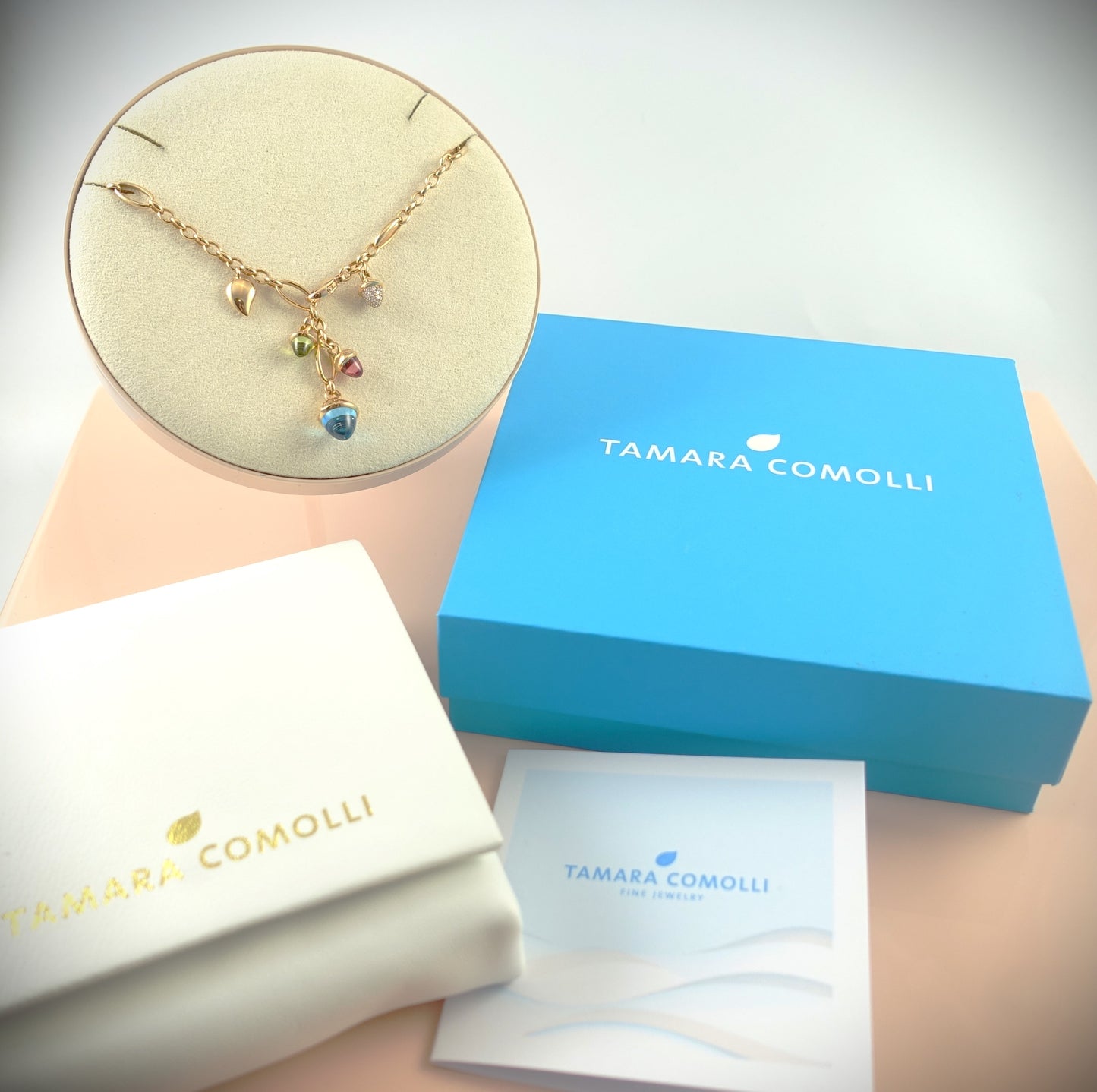 Tamara Comolli Mikado Delicate Kette "Candy" 18 Krt Roségold N-M-Del51-Can-p-rg