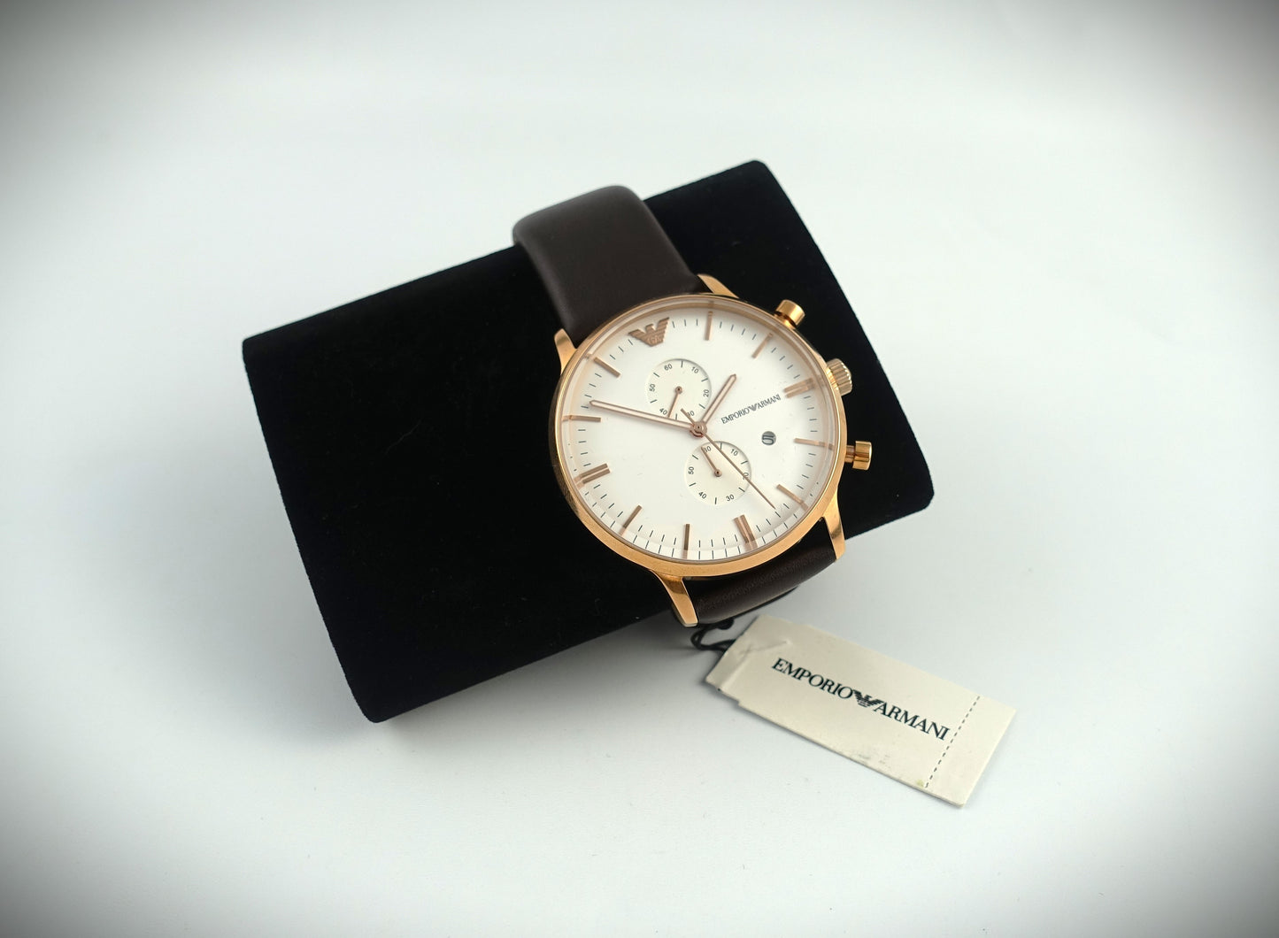 Emporio Armani Quarz Uhr 43mm Roségold Leder Ref. AR1936