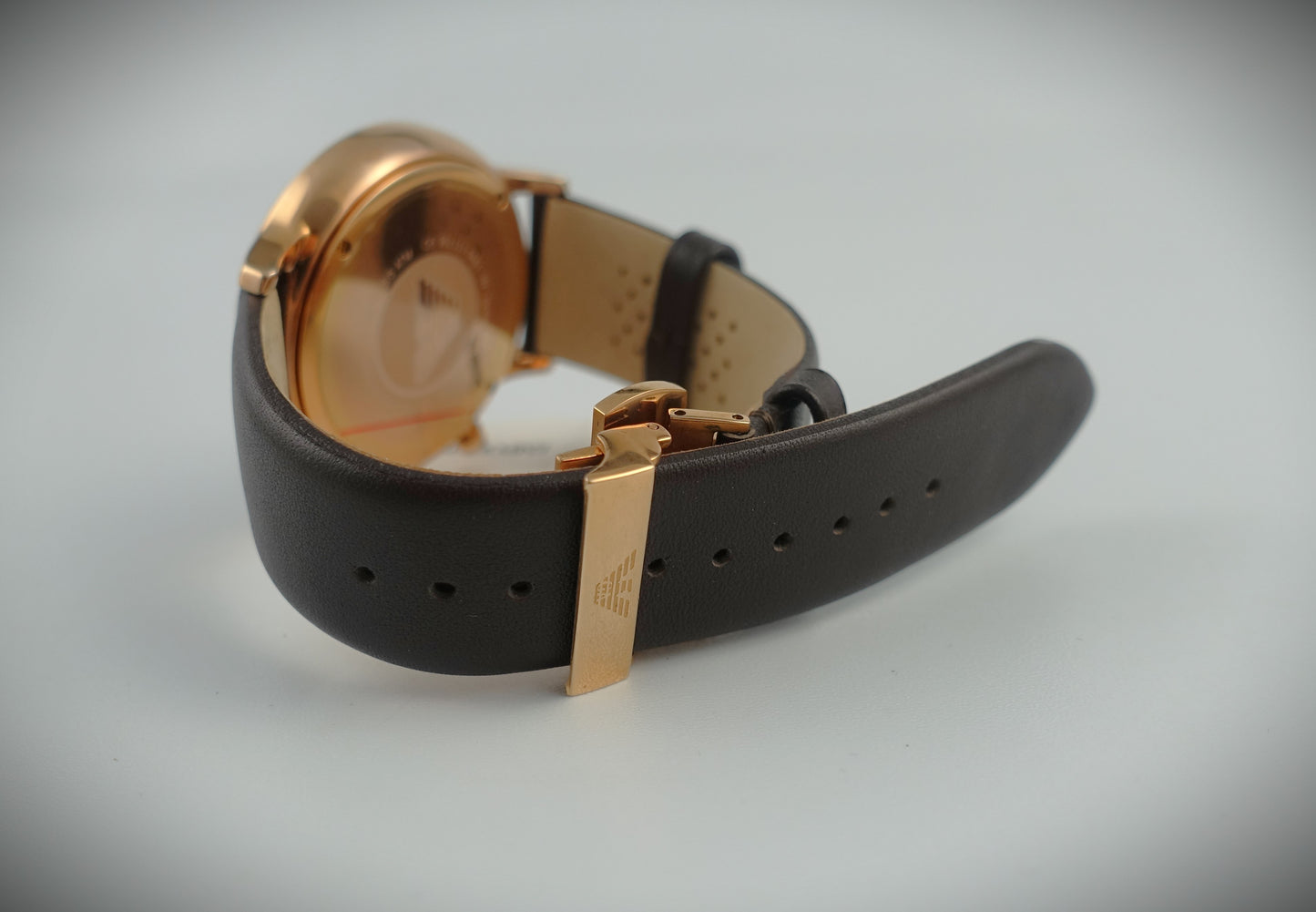 Emporio Armani Quarz Uhr 43mm Roségold Leder Ref. AR1936