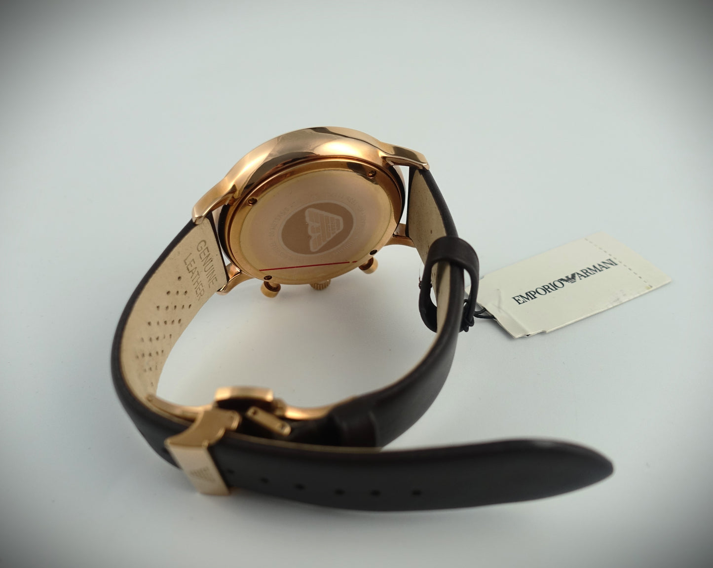 Emporio Armani Quarz Uhr 43mm Roségold Leder Ref. AR1936