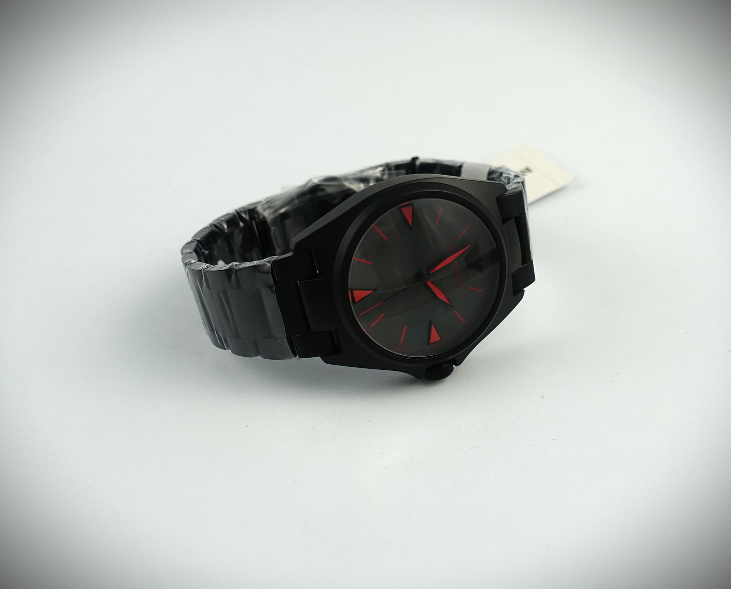 Emporio Armani Quarz Uhr 40mm Edelstahl mattiert Schwarz Grau Rot Ref. AR11393